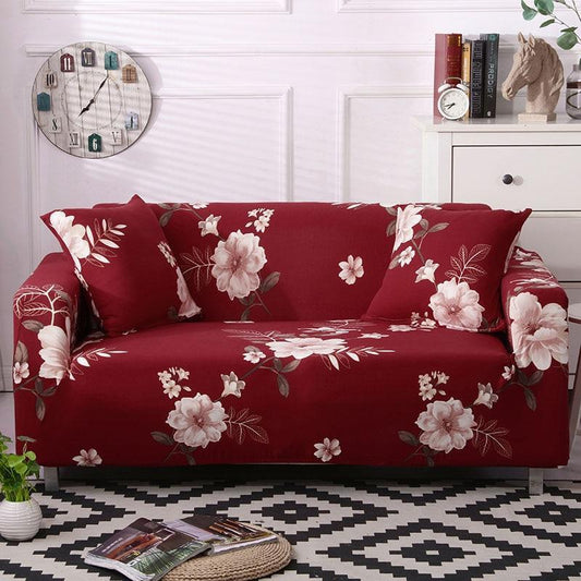 Floral Printing Elastic Slipcovers Stretch