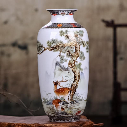 Jingdezhen Ceramic Vase Vintage