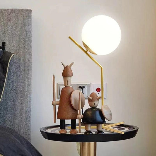 Gold modern minimalist table lamps