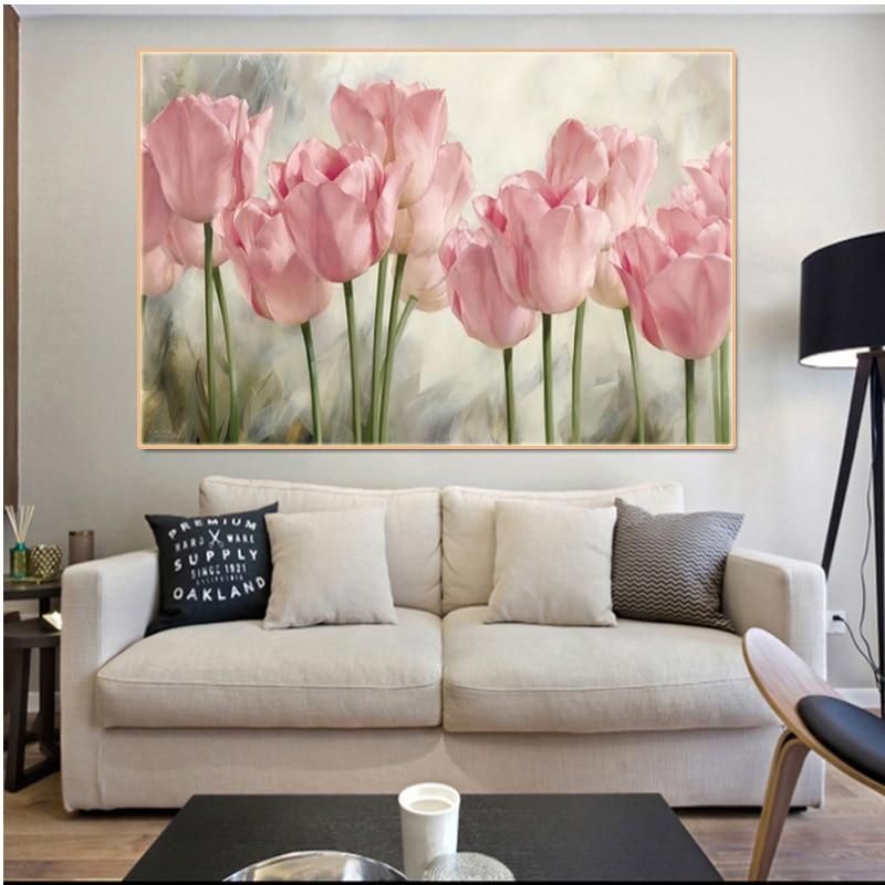 Plants Flowers Art paintings Tulips Flowers
